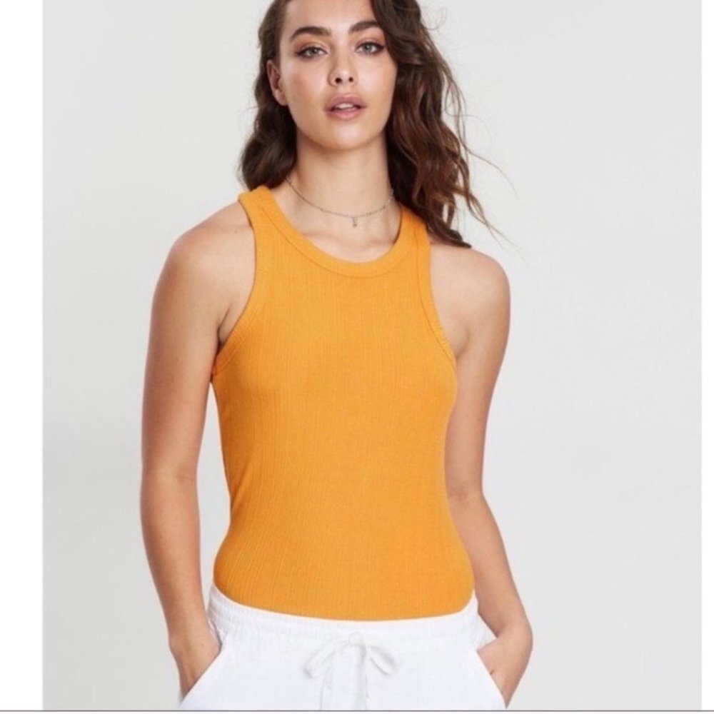 NWT Cotton On Orange Racerback Tank Top
